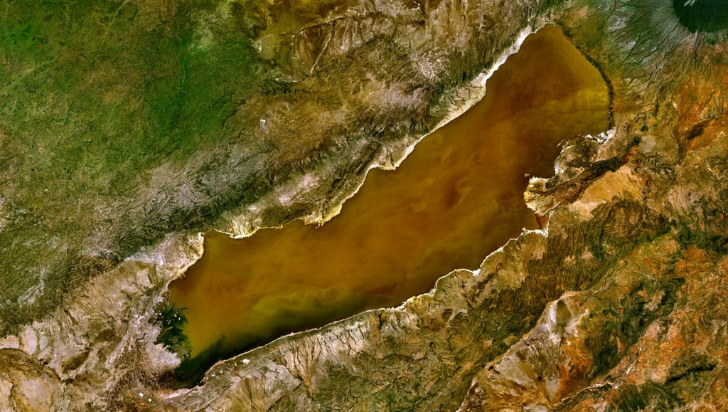 Satelitbild över Lake eyasi