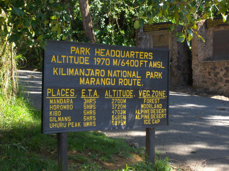 Maranguleden (1/6) | Marangu Gate (1,860 m) - Mandara Huts (2,720 m)