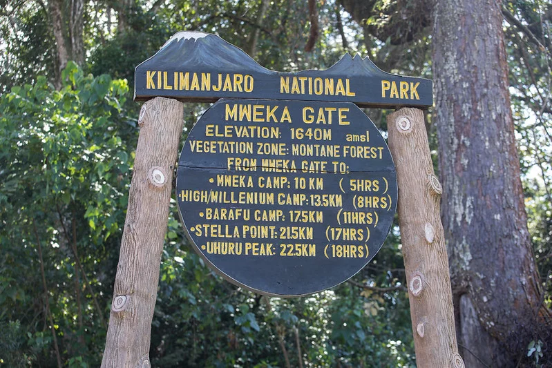 Machameleden (7/7) | Millennium Camp (3 820 m) – Mweka Gate (1 640 m) – Hotell